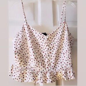 Forever 21 Floral Crop Top